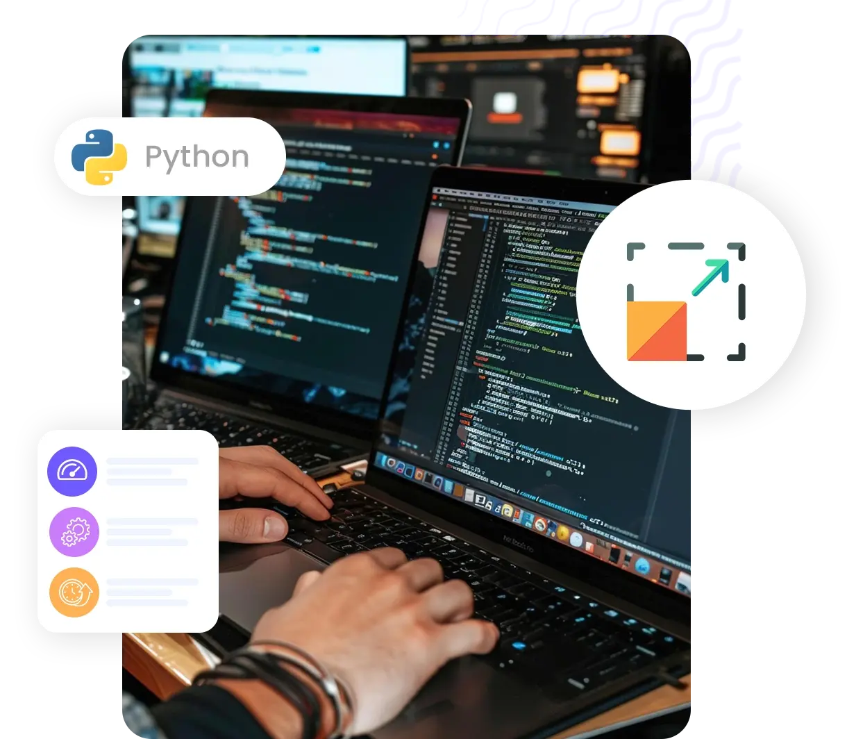 Developer cloud scaling illustration | HiQloud