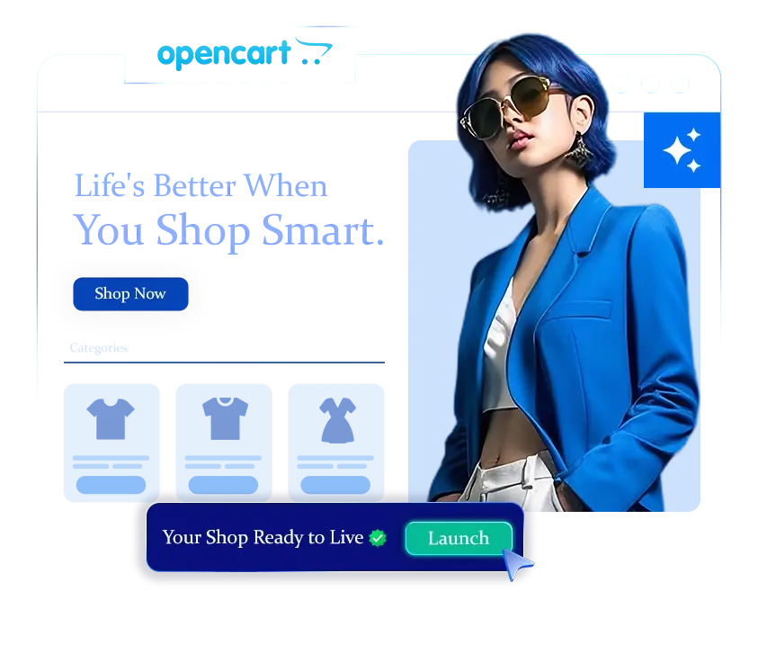 OpenCart online store hosting performance illustration | HiQloud