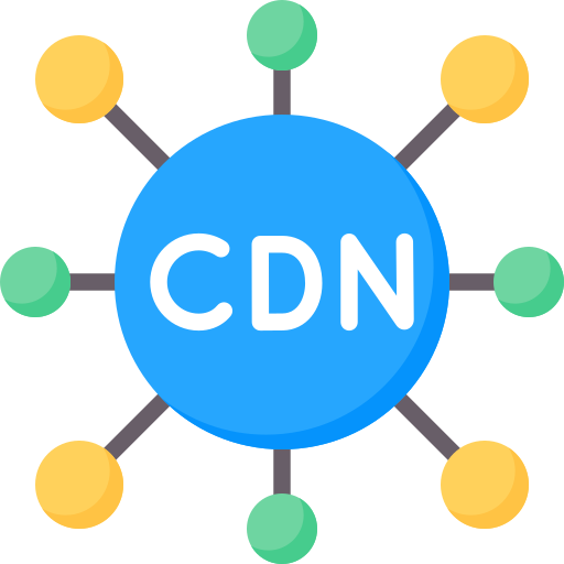 Global content delivery network icon | HiQloud