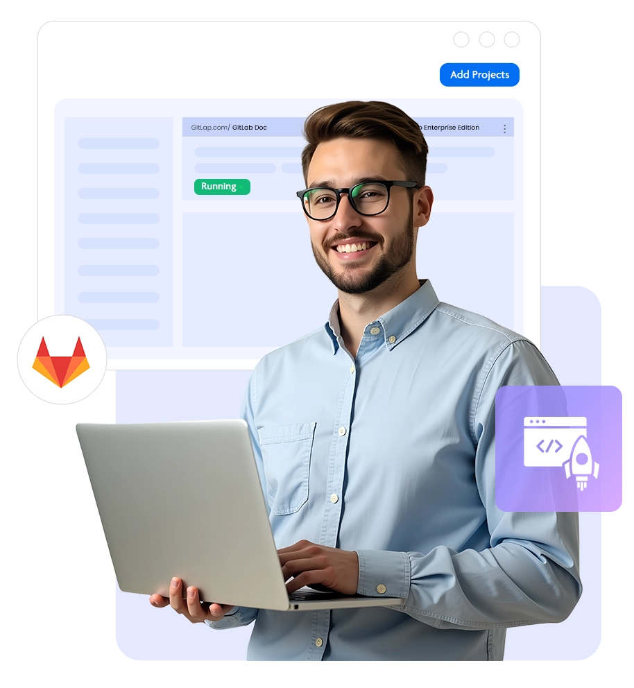 GitLab hosting on dedicated infrastructure illustration | HiQloud